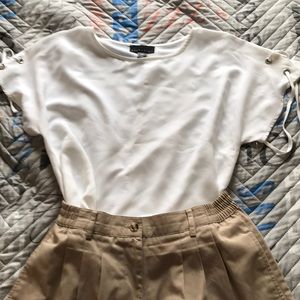 Versatile white sheer top